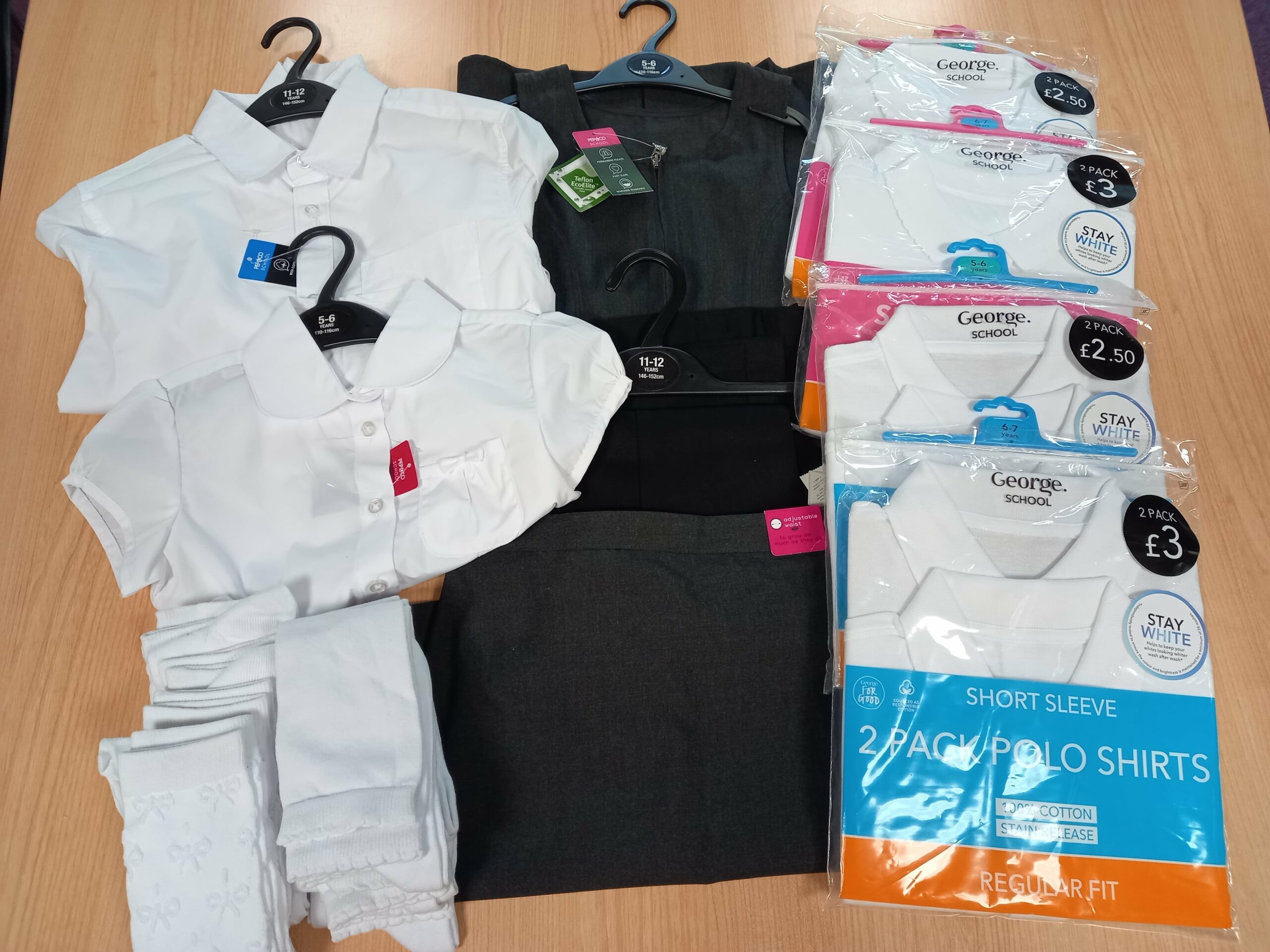 50plus network donation of school uniform to the school bank west lothian