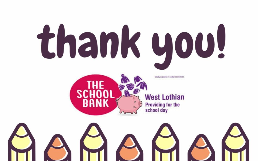 thank you to school bank supporters